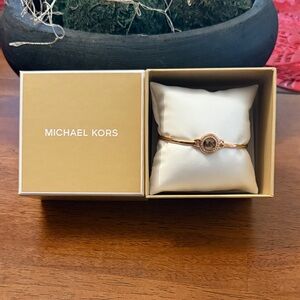 Michael Kors Rose Gold Logo Bracelet